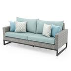 Ensemble de 7 sièges profonds pour patio extérieur Milo Gray Sunbrella Motion