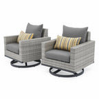 Ensemble de 7 sièges profonds pour patio extérieur Milo Gray Sunbrella Motion