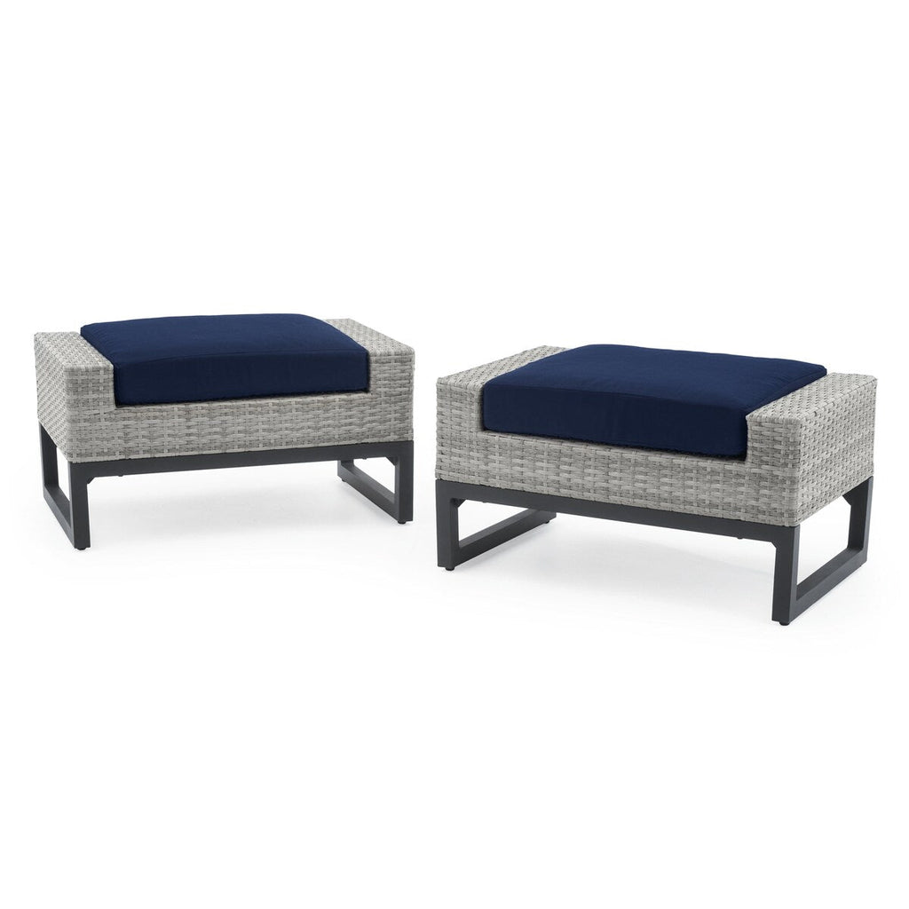 Ensemble de 7 sièges profonds pour patio extérieur Milo Gray Sunbrella Motion