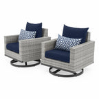 Ensemble de 7 sièges profonds pour patio extérieur Milo Gray Sunbrella Motion