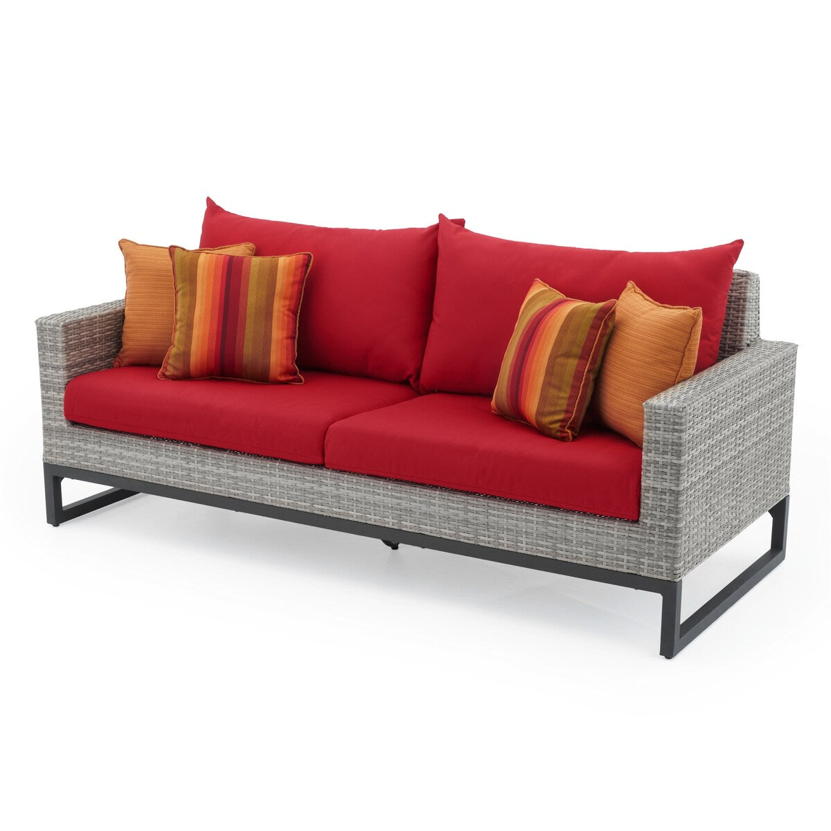 Ensemble de 7 sièges profonds pour patio extérieur Milo Gray Sunbrella Motion