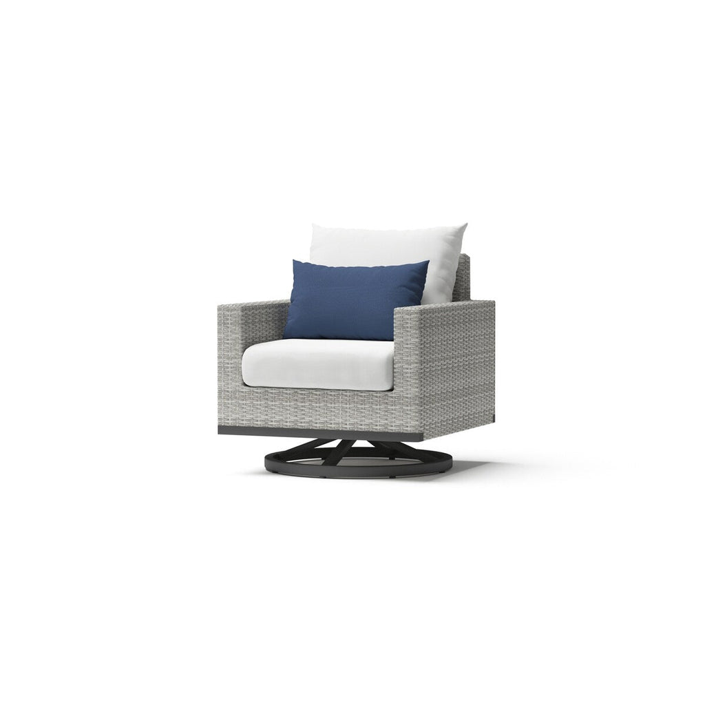 Ensemble de 7 sièges profonds pour patio extérieur Milo Gray Sunbrella Motion