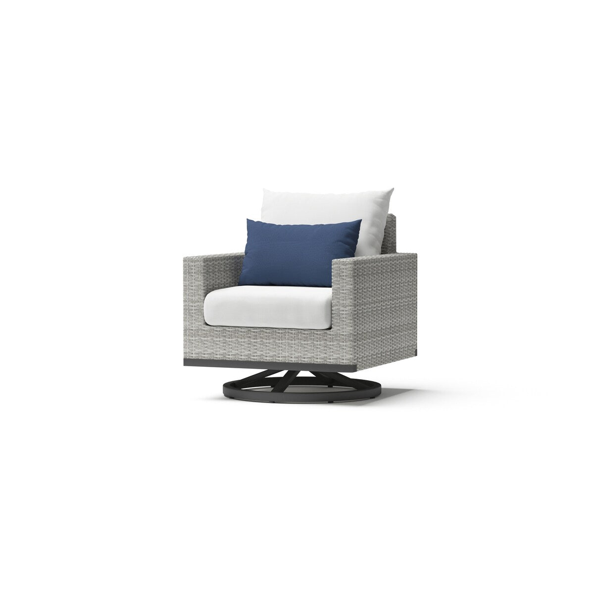 Ensemble de 7 sièges profonds pour patio extérieur Milo Gray Sunbrella Motion