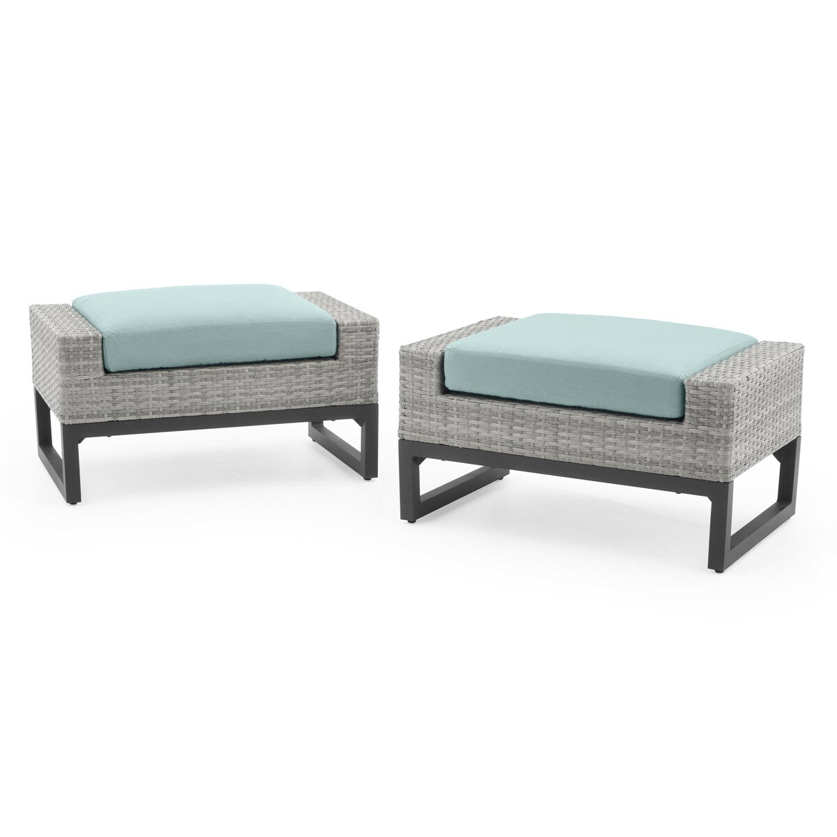 Ensemble de 7 sièges profonds pour patio extérieur Milo Gray Sunbrella Motion