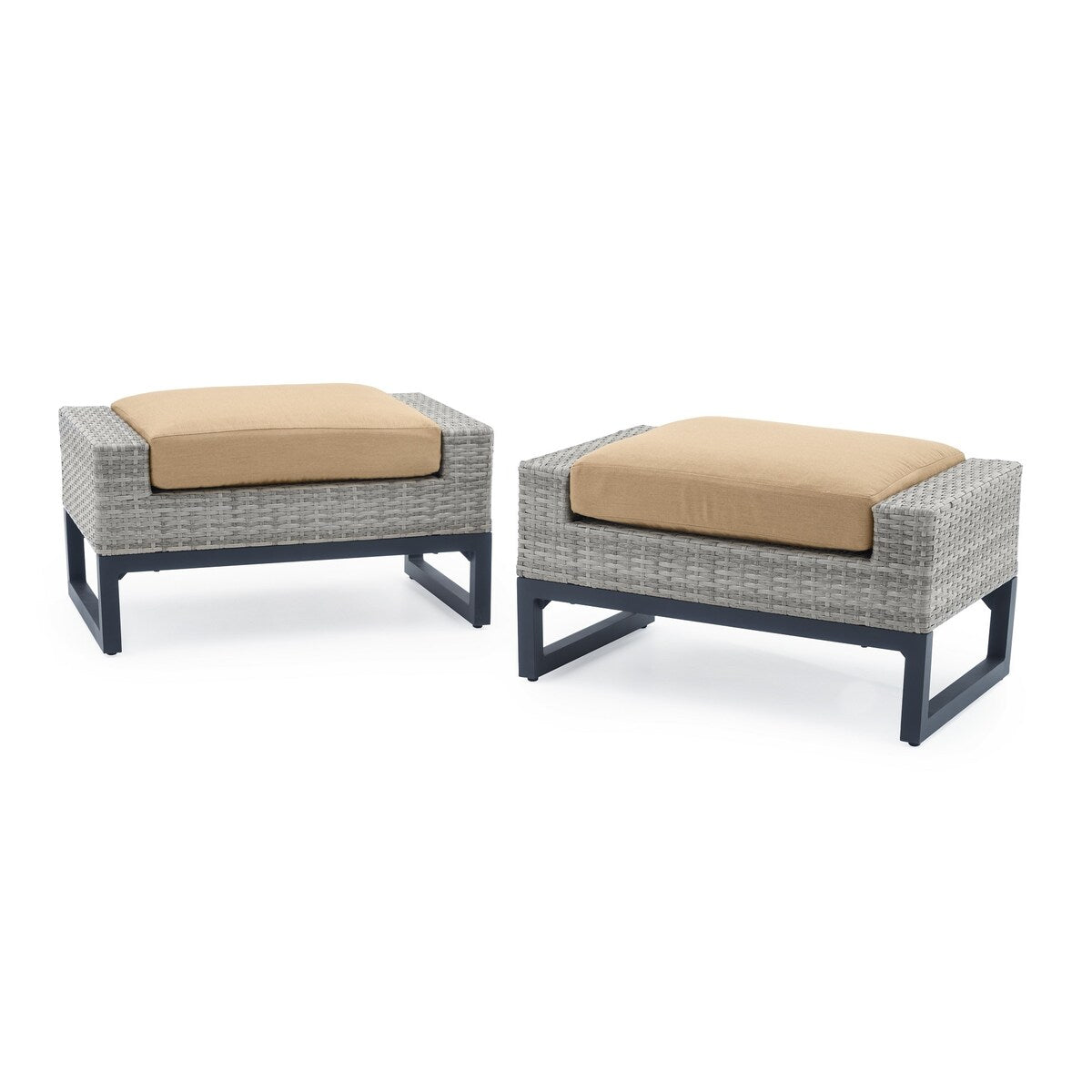 Ensemble de 7 sièges profonds pour patio extérieur Milo Gray Sunbrella Motion