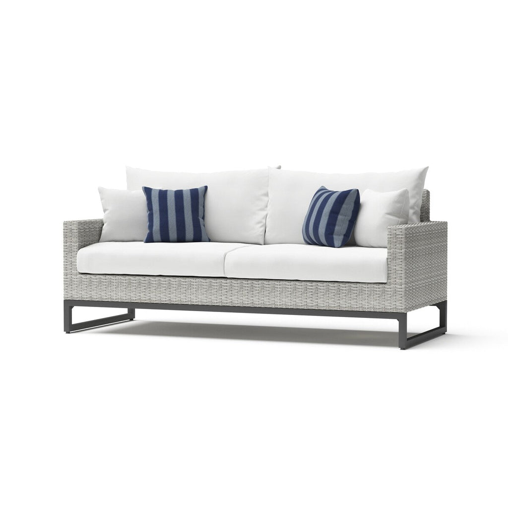 Ensemble de 7 sièges profonds pour patio extérieur Milo Gray Sunbrella Motion