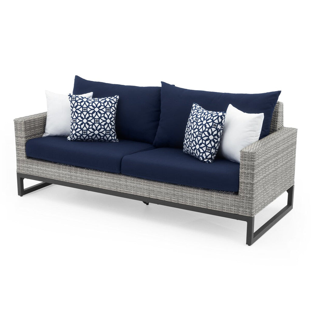 Ensemble de 7 sièges profonds pour patio extérieur Milo Gray Sunbrella Motion