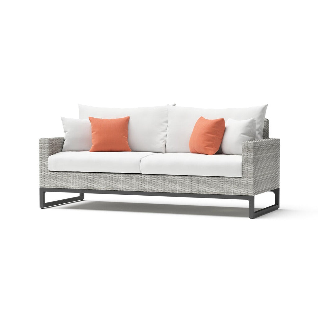 Ensemble de 7 sièges profonds pour patio extérieur Milo Gray Sunbrella Motion