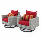 Ensemble de 7 sièges profonds pour patio extérieur Milo Gray Sunbrella Motion