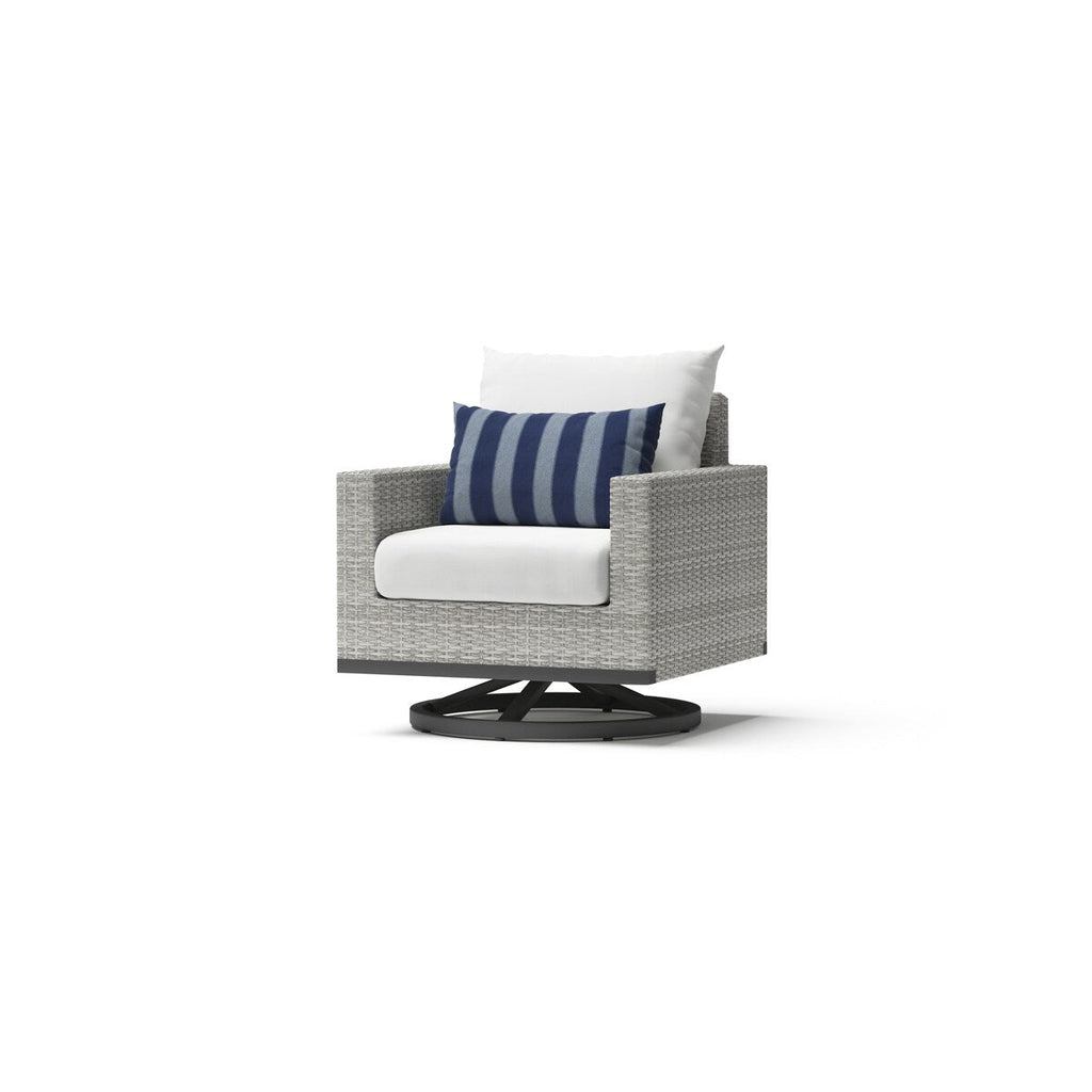 Ensemble de 7 sièges profonds pour patio extérieur Milo Gray Sunbrella Motion