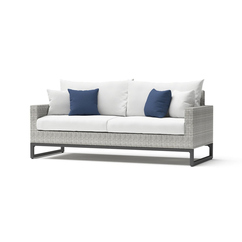 Ensemble de 7 sièges profonds pour patio extérieur Milo Gray Sunbrella Motion