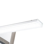 Applique murale linéaire à LED chromée minimaliste à intensité variable