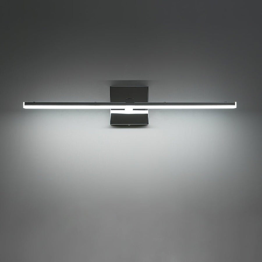 Applique murale linéaire à LED chromée minimaliste à intensité variable