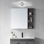 Applique murale linéaire minimaliste en métal à 2 ampoules à LED et intensité variable