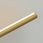 Applique murale linéaire minimaliste en métal à 2 ampoules à LED et intensité variable
