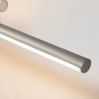 Applique murale linéaire minimaliste en métal à 2 ampoules à LED et intensité variable
