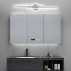 Applique murale linéaire minimaliste en métal à 2 ampoules à LED et intensité variable
