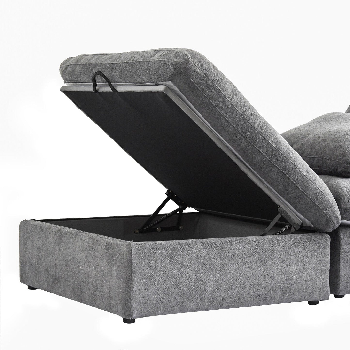 Canapé modulaire sectionnel minimaliste moderne rembourré en duvet, canapé Cloud.