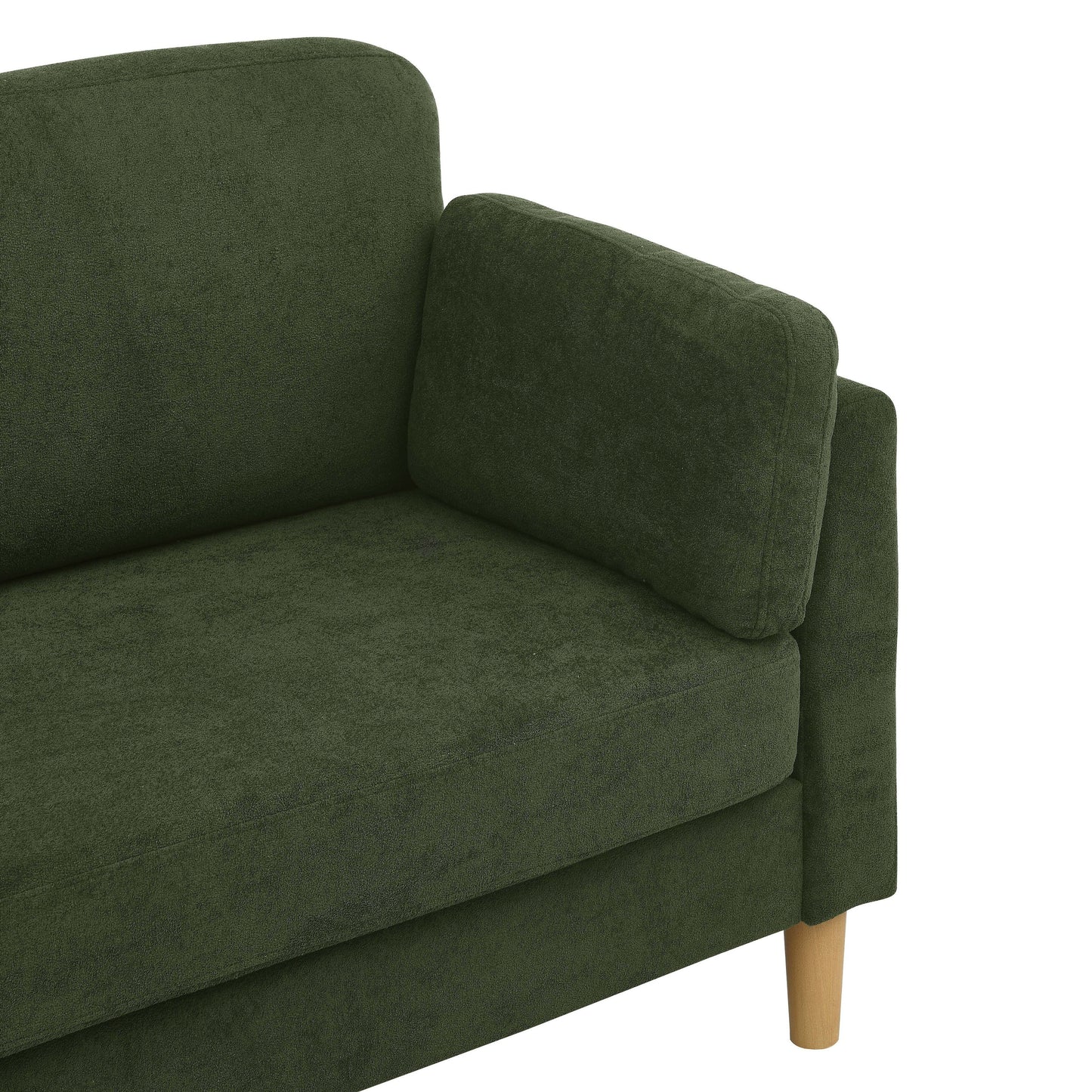 Canapé rembourré minimaliste - 2 places - 30,5 P x 66 L x 35 H