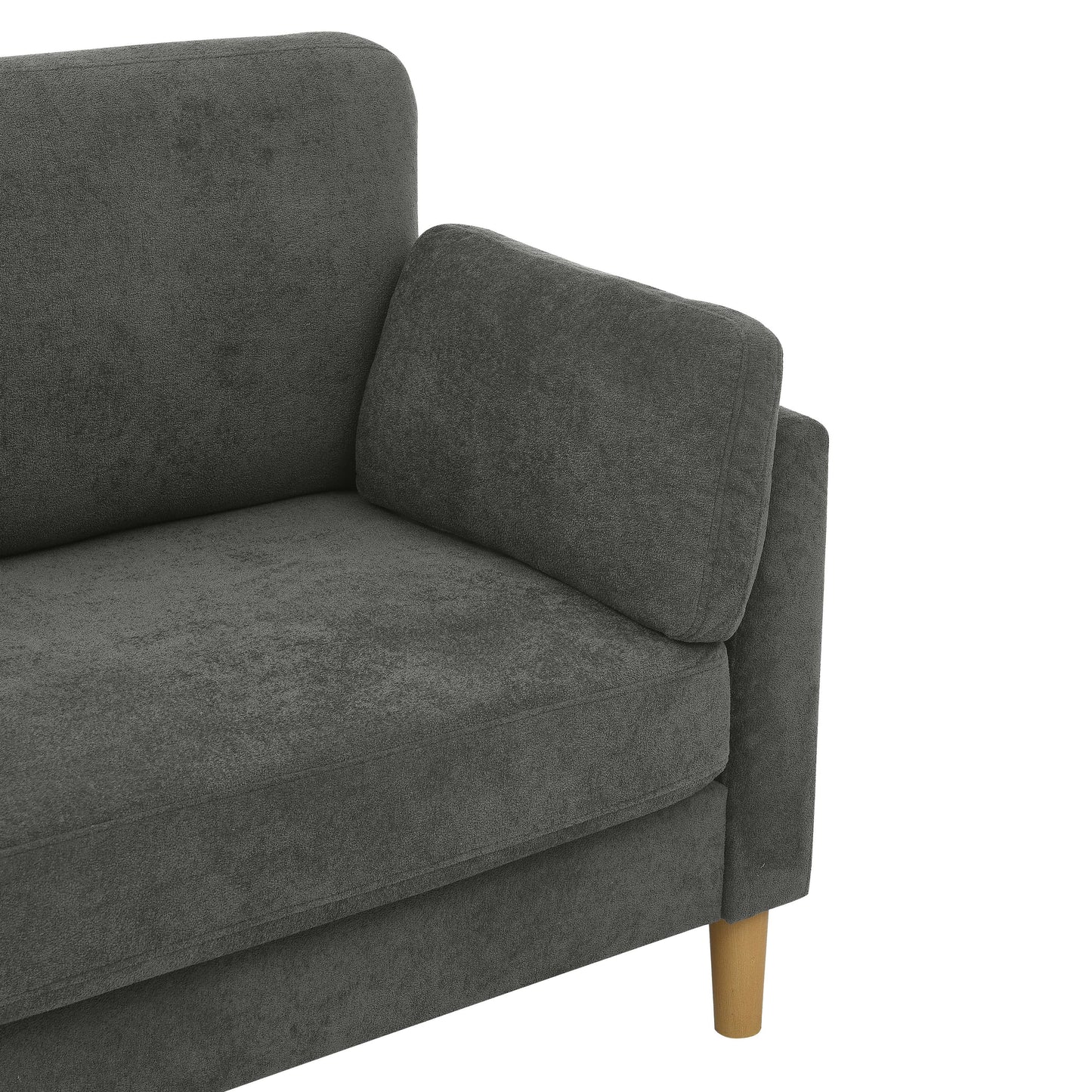 Canapé rembourré minimaliste - 2 places - 30,5 P x 66 L x 35 H