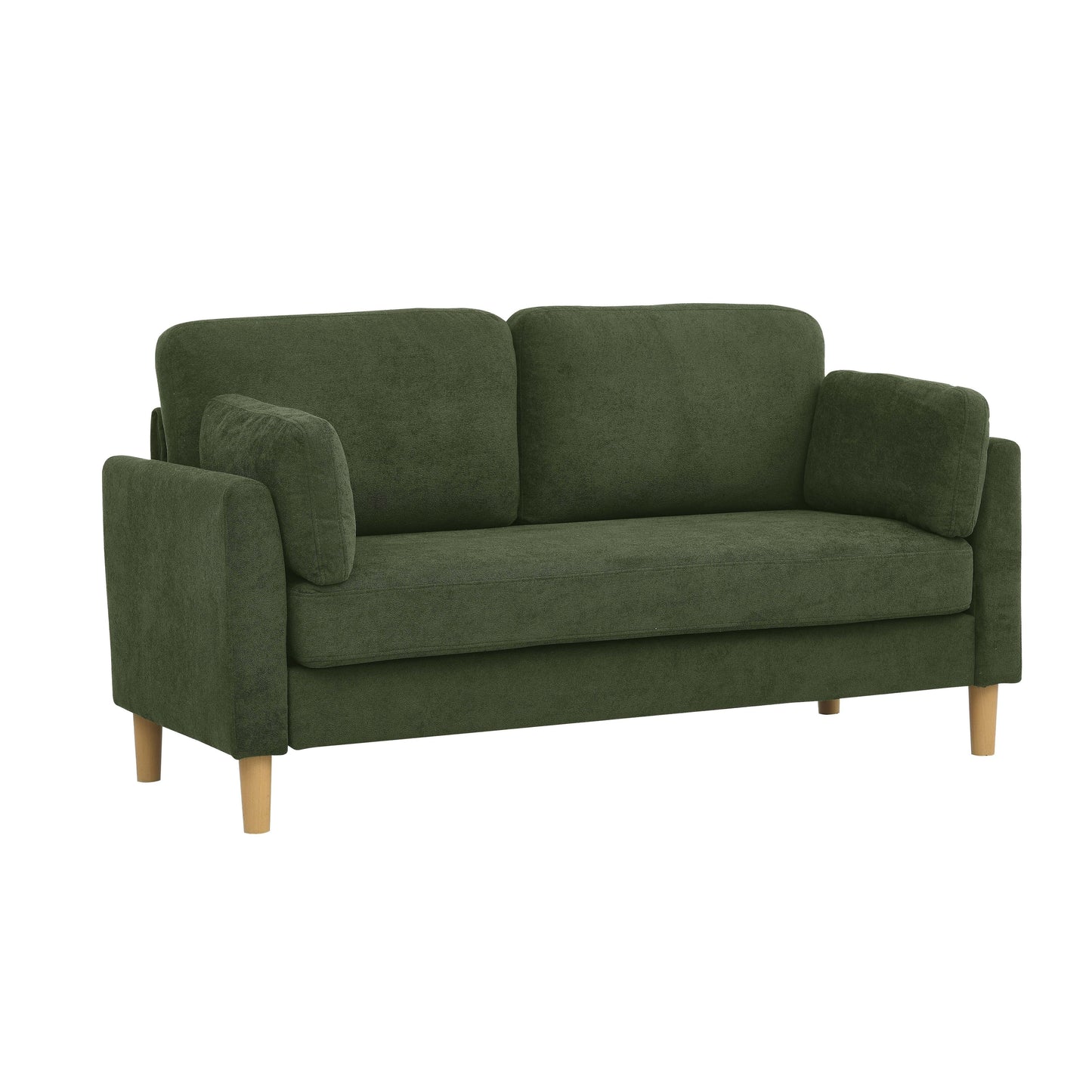 Canapé rembourré minimaliste - 2 places - 30,5 P x 66 L x 35 H