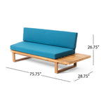 Ensemble de canapés sectionnels Mirabelle 4 pièces en acacia par Christopher Knight Home