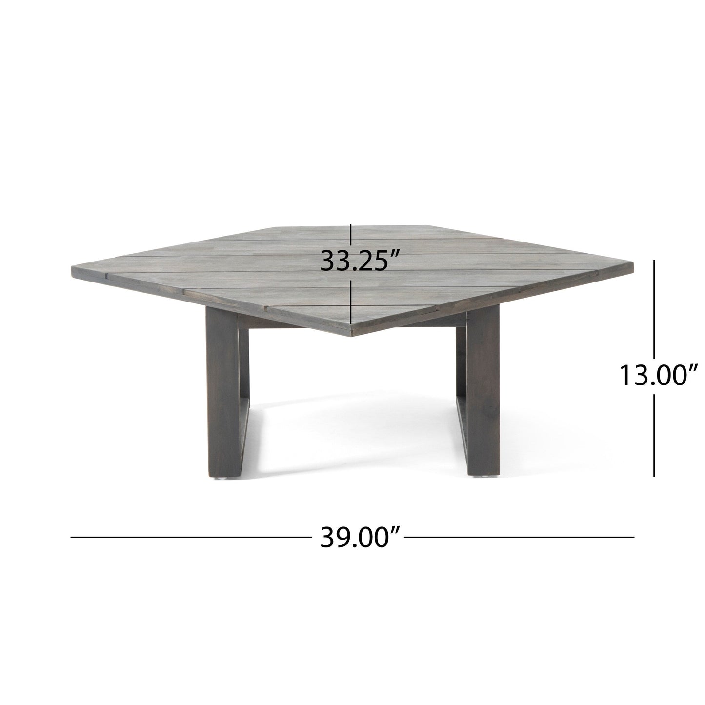 Ensemble de canapés sectionnels Mirabelle 4 pièces en acacia par Christopher Knight Home