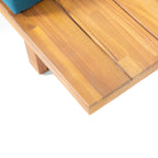 Ensemble de canapés sectionnels Mirabelle 4 pièces en acacia par Christopher Knight Home
