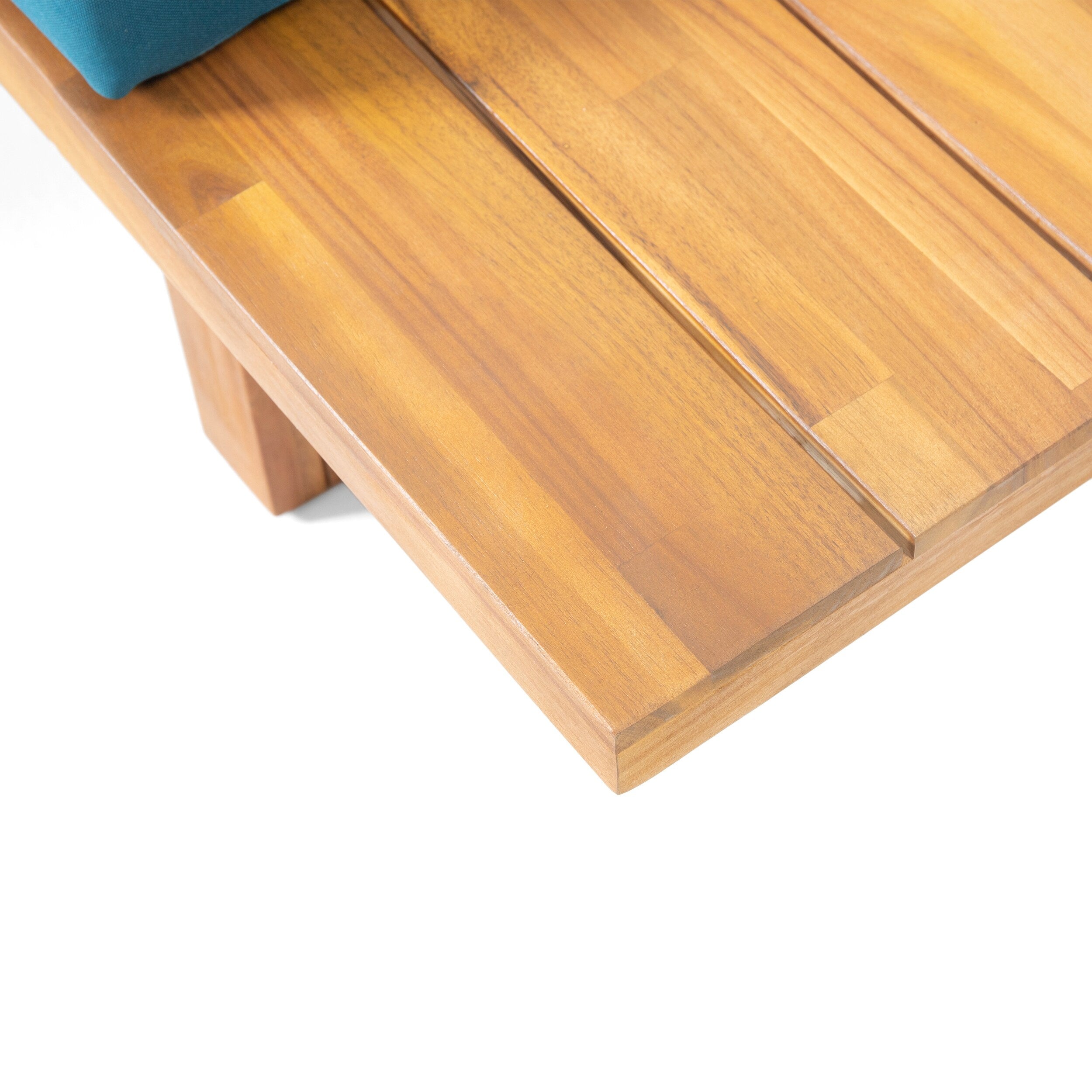 Ensemble de canapés sectionnels Mirabelle 4 pièces en acacia par Christopher Knight Home