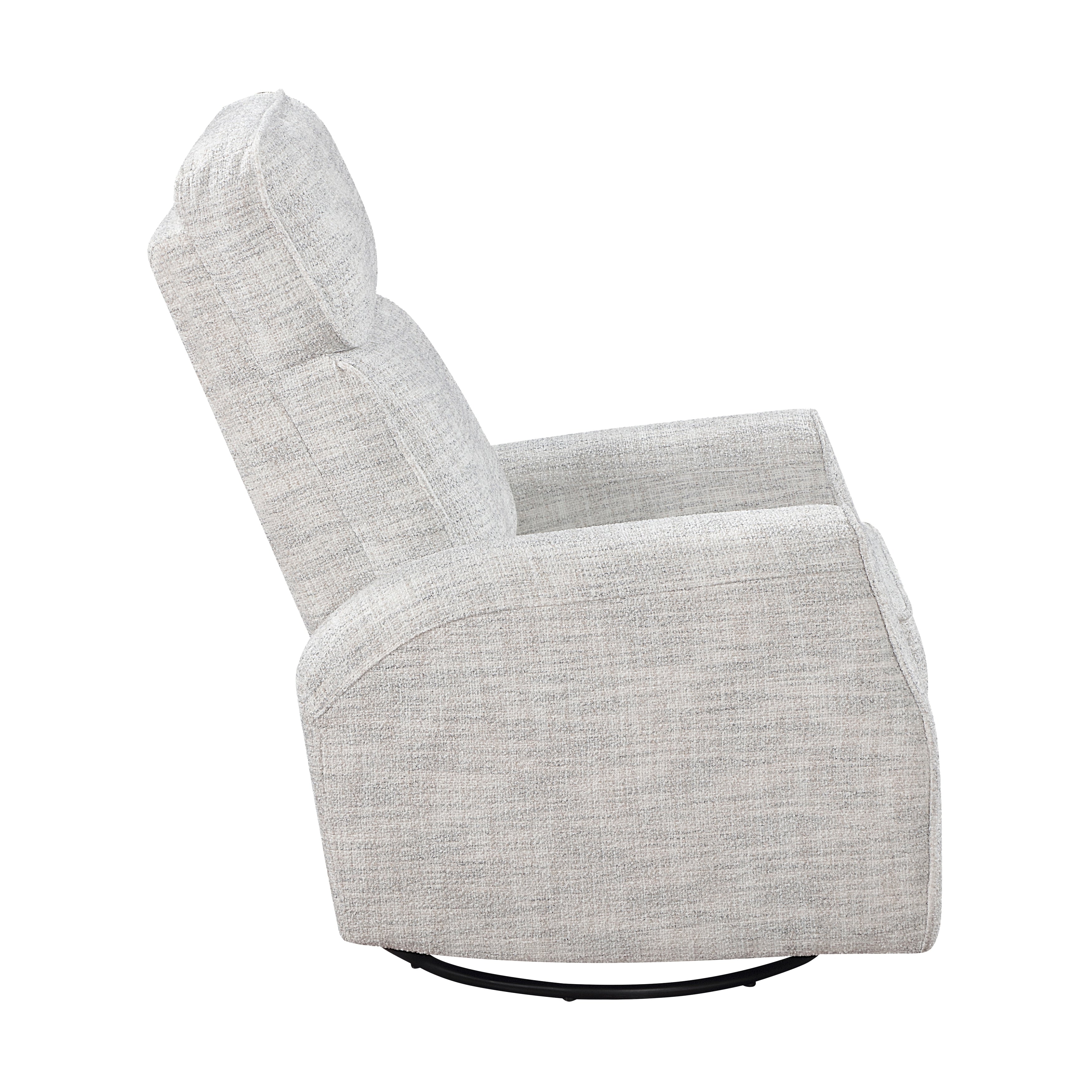 Fauteuil inclinable manuel pivotant en tissu Miralina