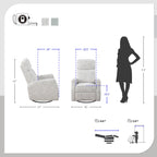 Fauteuil inclinable manuel pivotant en tissu Miralina