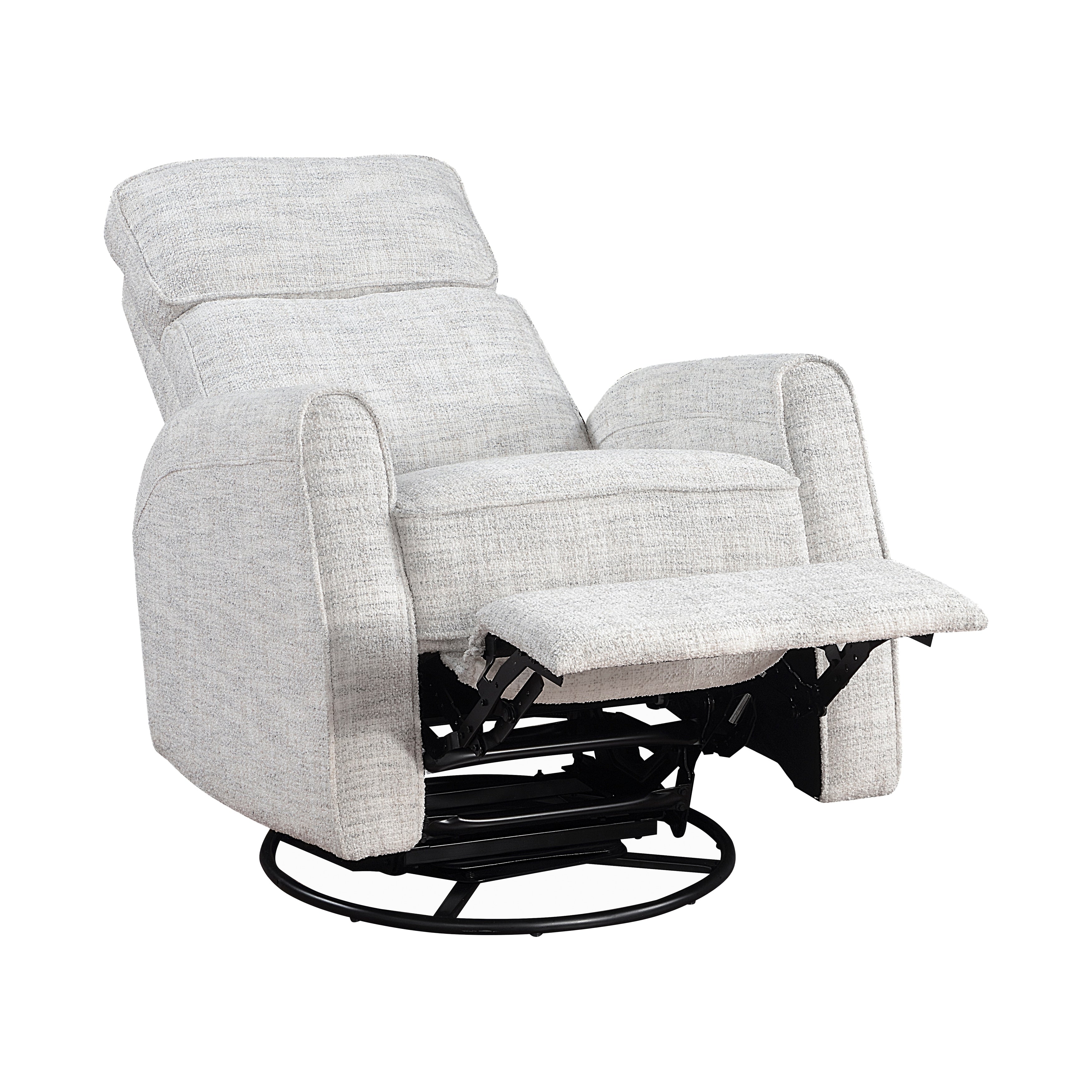 Fauteuil inclinable manuel pivotant en tissu Miralina