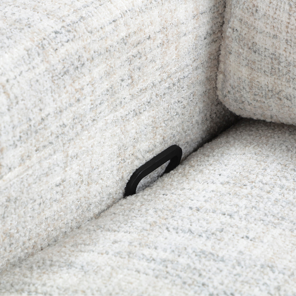 Fauteuil inclinable manuel pivotant en tissu Miralina
