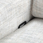 Fauteuil inclinable manuel pivotant en tissu Miralina