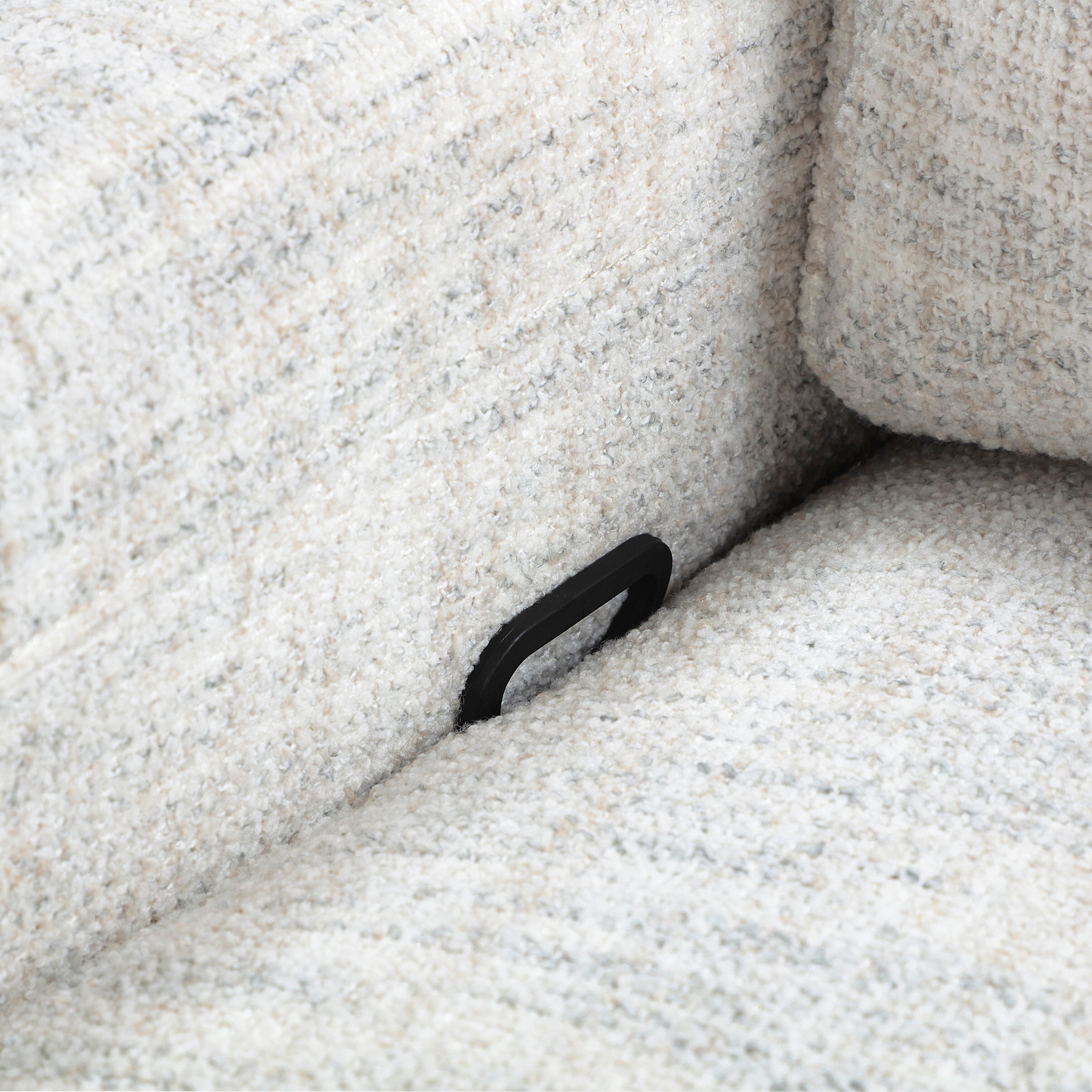Fauteuil inclinable manuel pivotant en tissu Miralina