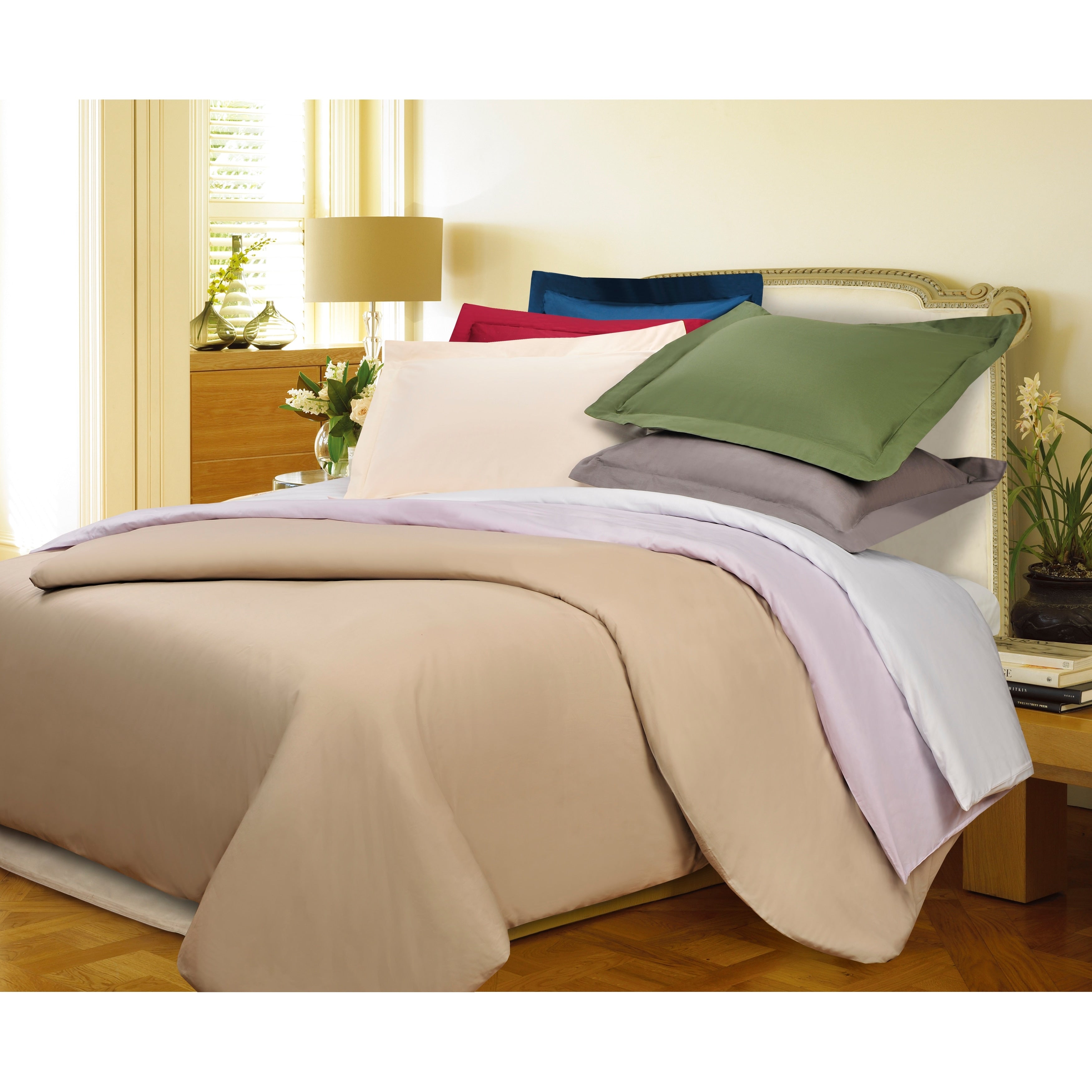 Parure de lit en percale de coton de qualité supérieure 300 fils