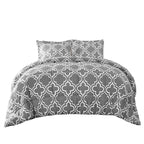 Ensemble de couettes toutes saisons en duvet alternatif de qualité supérieure à motif treillis