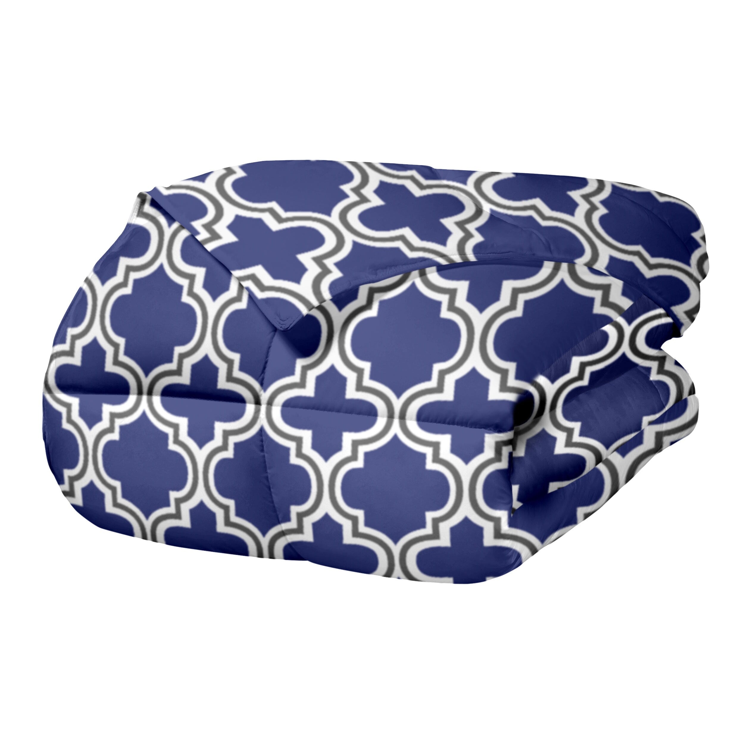 Ensemble de couettes toutes saisons en duvet alternatif de qualité supérieure à motif treillis