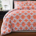 Ensemble de couettes toutes saisons en duvet alternatif de qualité supérieure à motif treillis