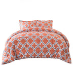 Ensemble de couettes toutes saisons en duvet alternatif de qualité supérieure à motif treillis