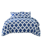 Ensemble de couettes toutes saisons en duvet alternatif de qualité supérieure à motif treillis
