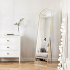 Miroir mural pleine longueur avec verre incassable, à poser au sol pour chambre à coucher, vestiaire