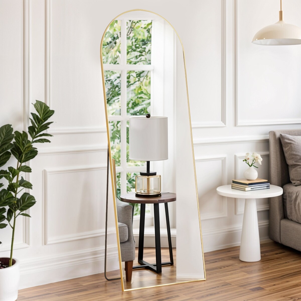 Miroir mural pleine longueur avec verre incassable, à poser au sol pour chambre à coucher, vestiaire
