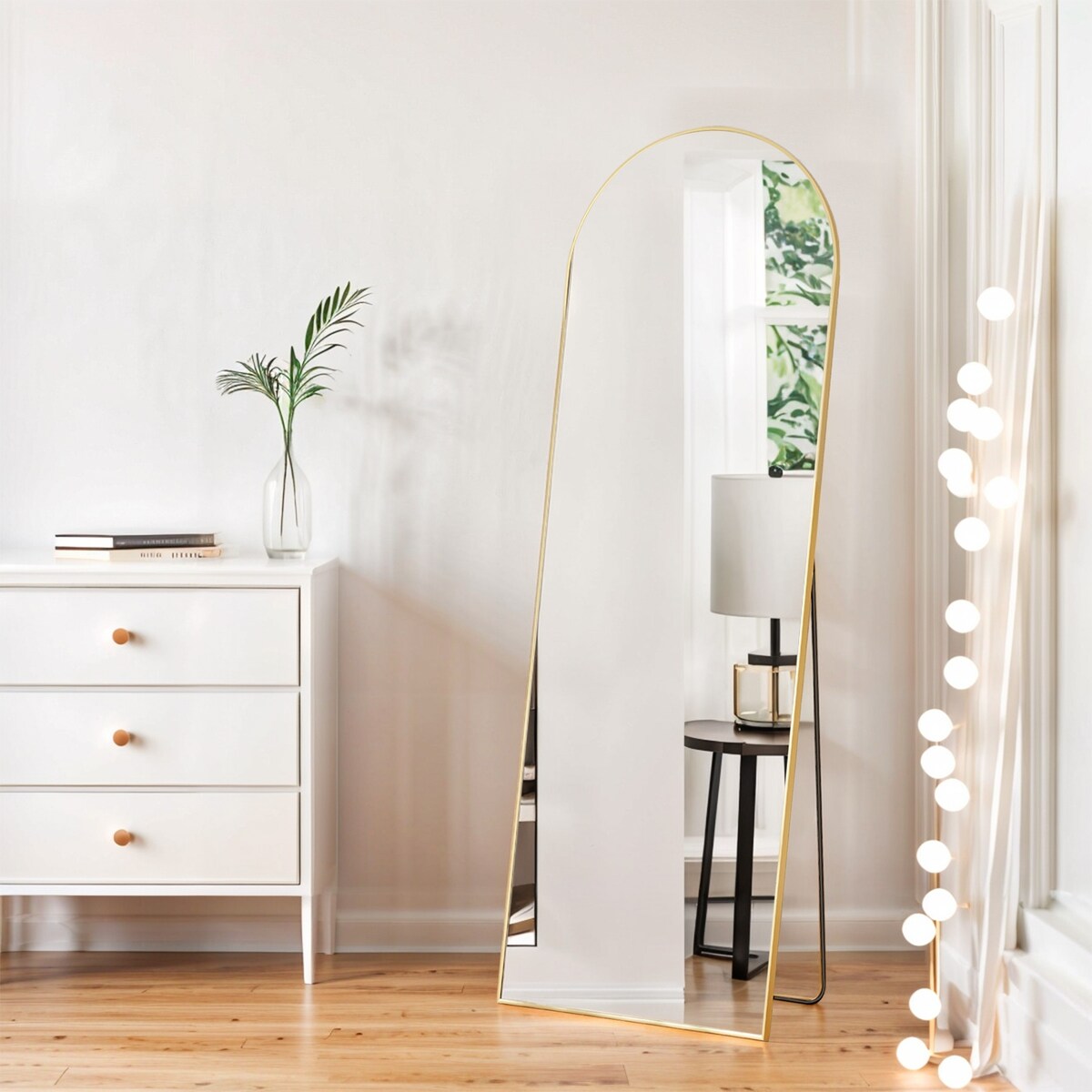 Miroir mural pleine longueur avec verre incassable, à poser au sol pour chambre à coucher, vestiaire