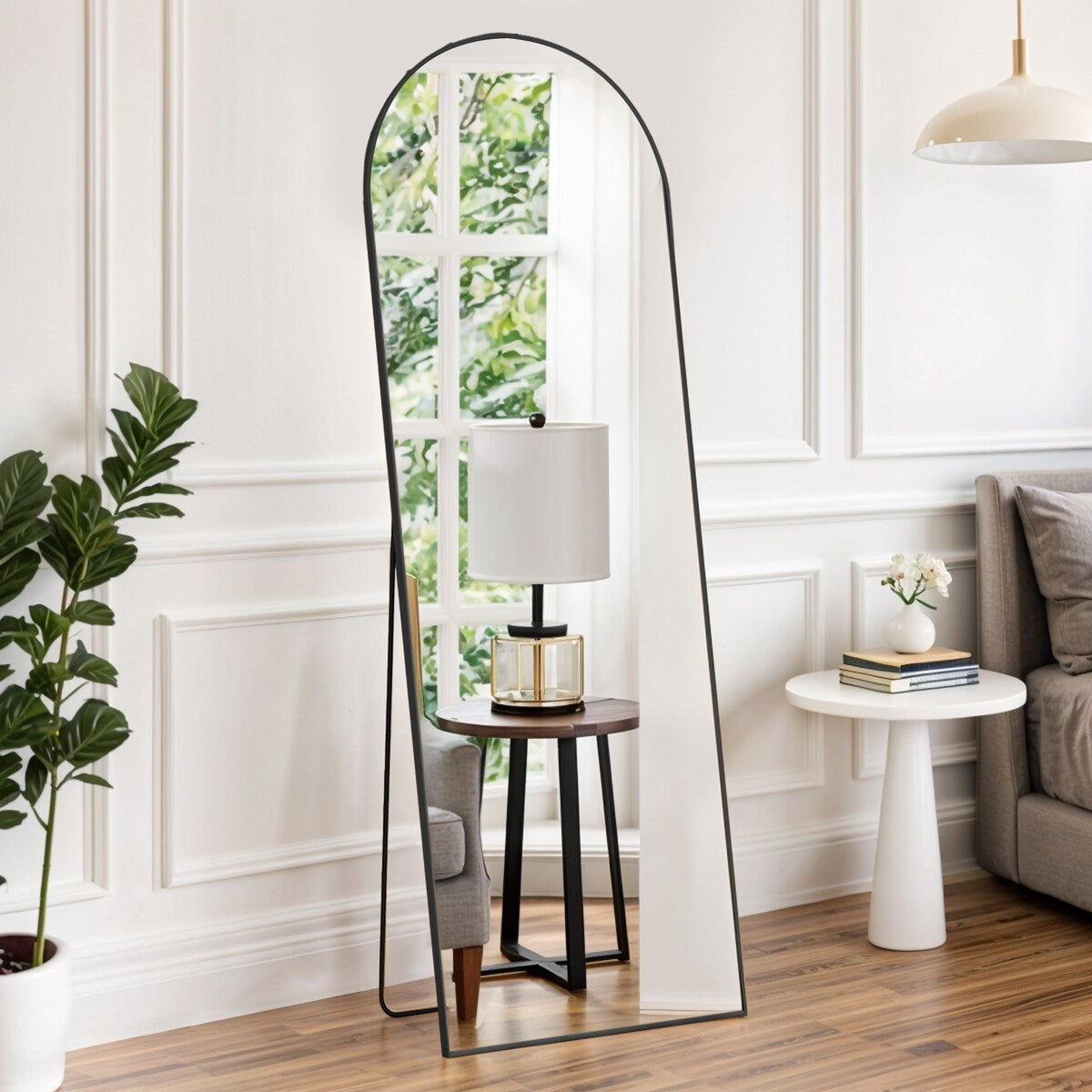 Miroir mural pleine longueur avec verre incassable, à poser au sol pour chambre à coucher, vestiaire