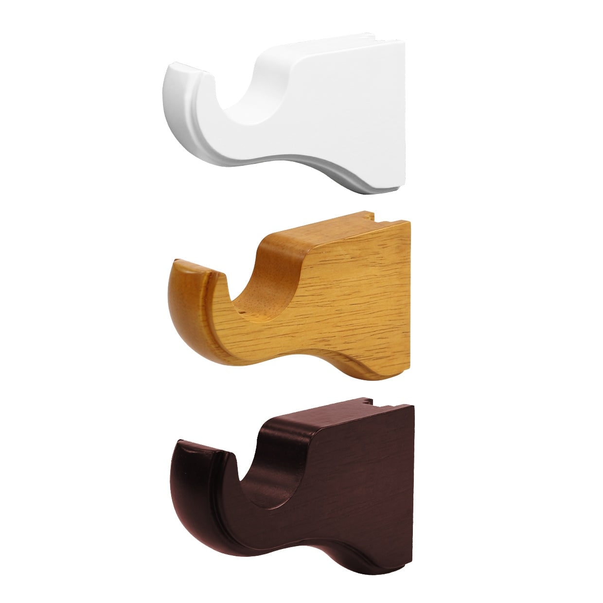 Support de tringle à rideau simple/double en bois Mix &amp; Match
