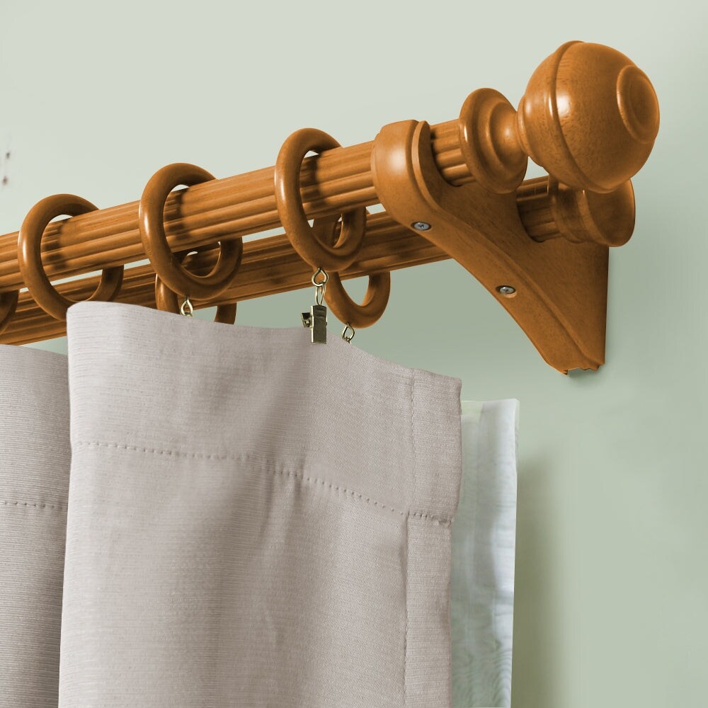 Support de tringle à rideau simple/double en bois Mix &amp; Match