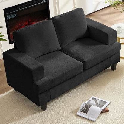 Canapé sectionnel Mixoy W56 Loveseat, tissu chenille Cloud Sleeper, canapés 2 places rembourrés confortables