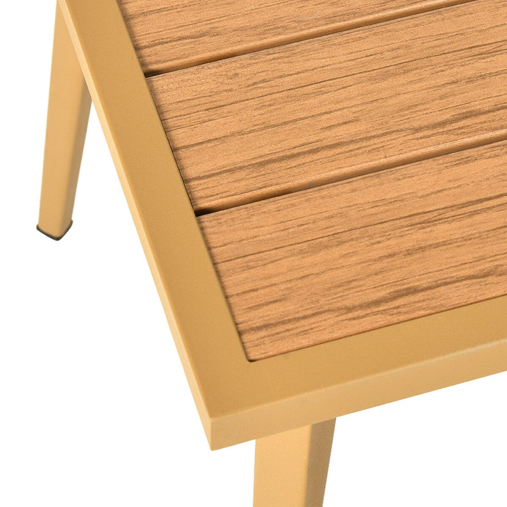 Ensemble de conversation de patio Moasis 4 pièces, canapé sectionnel en L avec coussins et table d'appoint