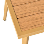 Ensemble de conversation de patio Moasis 4 pièces, canapé sectionnel en L avec coussins et table d'appoint